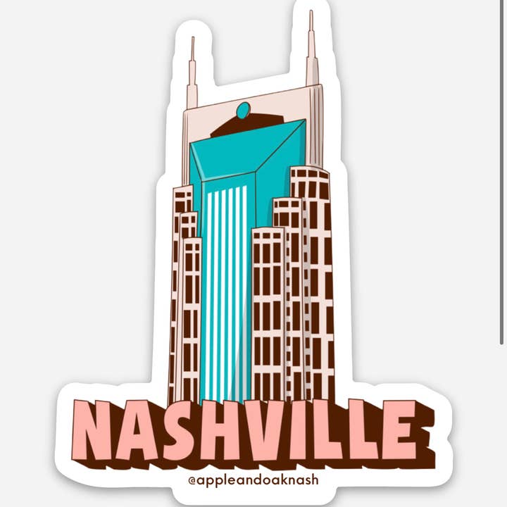 Apple & Oak - Wholesale Sticker - nashville batman building sticker1