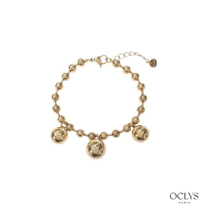 Oclys - Wholesale Link & Chain Bracelet - Bolina stainless steel bead bracelet