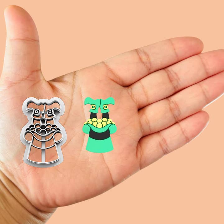 Hat With Shoes Polymer clay cutter for wholesale by Roussell Prints and Demand LLC