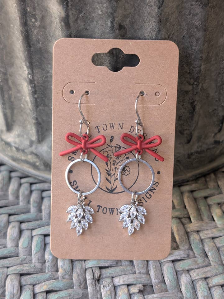 Red Leaf Dangles for wholesale by Small Town Designs