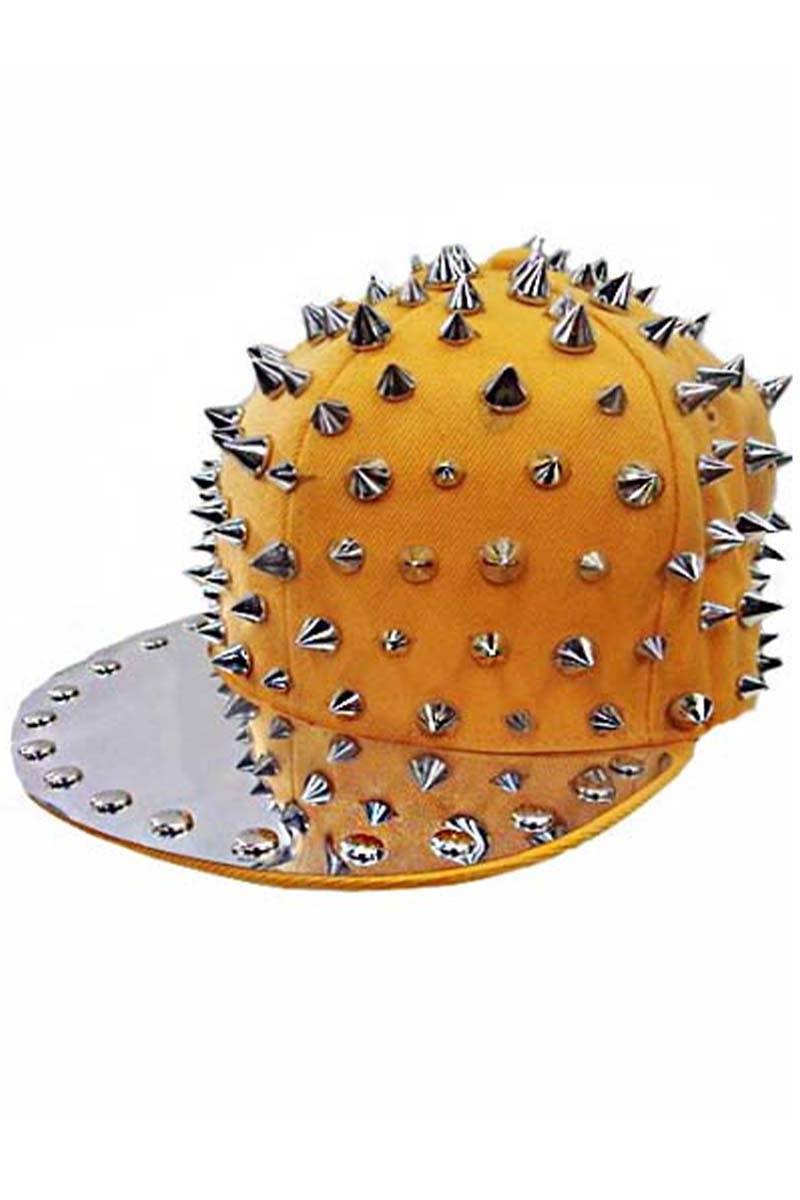 Cap Zone - Wholesale Flat Brim Cap - Unisex - Punk Rock Heavy Metal Studded Snapback7