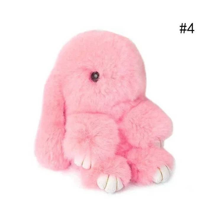 Buddha Yoga - Vendita all'ingrosso Portachiavi - Donna - Giocattolo portachiavi con pompon a forma di coniglio carino Halloween4