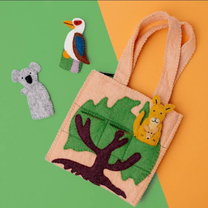 Global Goods Partners - Wholesale Vingerpop - Kinderen en baby - Australia Puppet tas