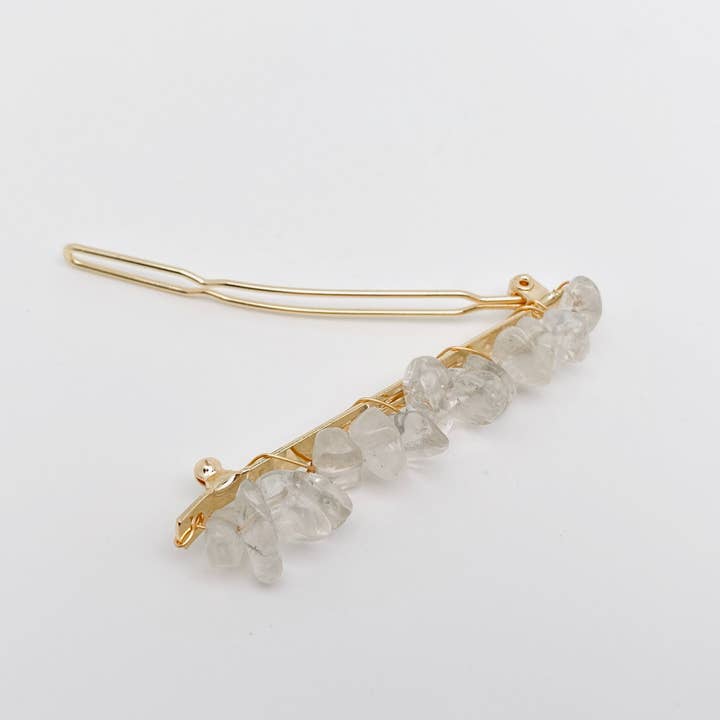 Mio Queena - Wholesale Hair Pin - Natural Stone Crystal Gravel Hairpin Women's Headdress