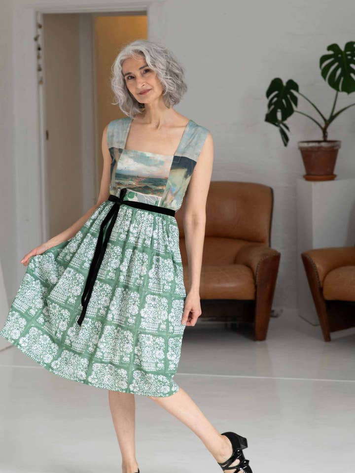 Lazybones - Wholesale Dress - Women's - Jane dress Sea Salt *organic cotton