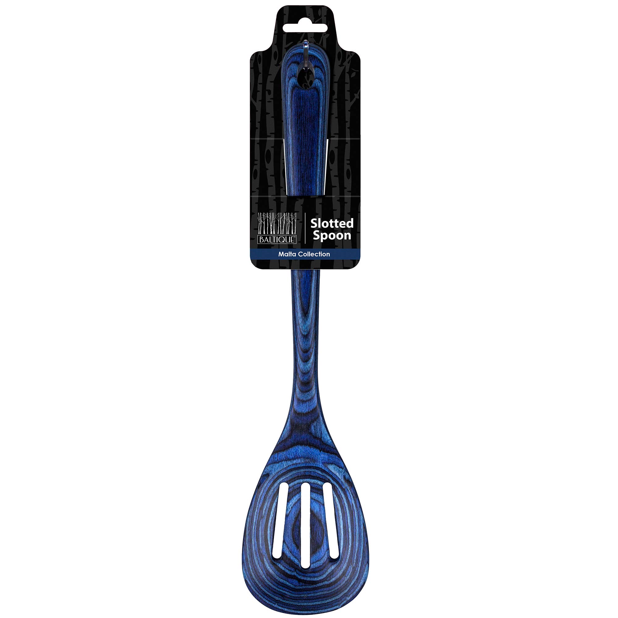 Totally Bamboo - Wholesale Kitchen Spoon - Baltique® Malta Colorful Wooden Slotted Spoon, 12.5"5