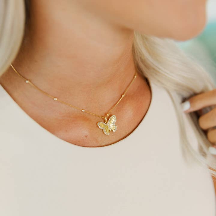 Taylor Shaye Designs - Wholesale Pendant/Charm Necklace - Laura Butterfly Necklace
