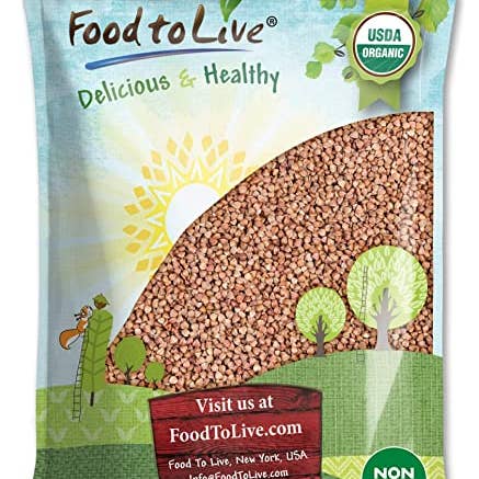 Food To Live – wholesale Whole grains – Organic Buckwheat Kasha – Grechka, Toasted Whole Groats