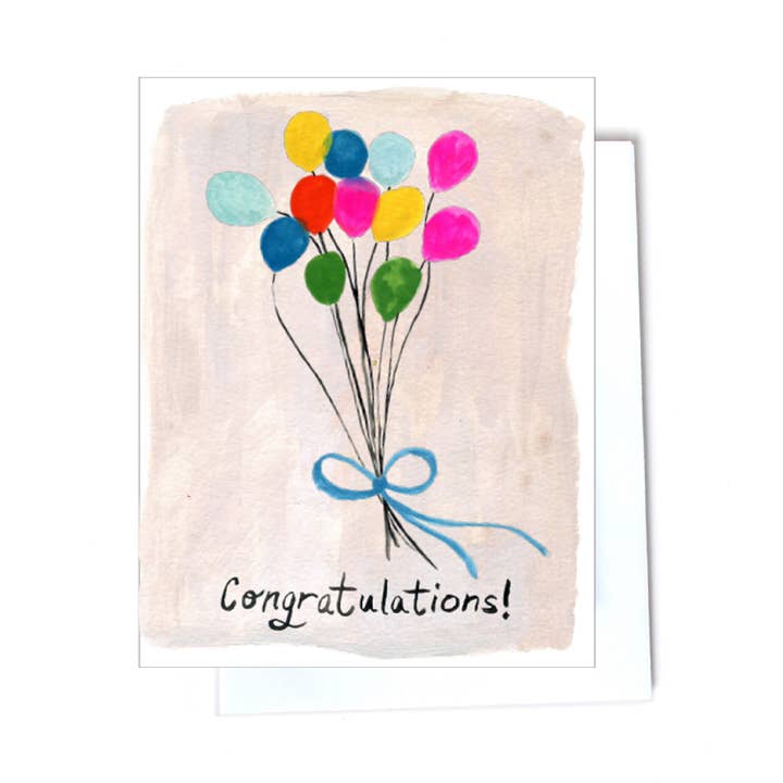 Tarjeta de felicitación de globos para venta al por mayor de Elizabeth Grubaugh