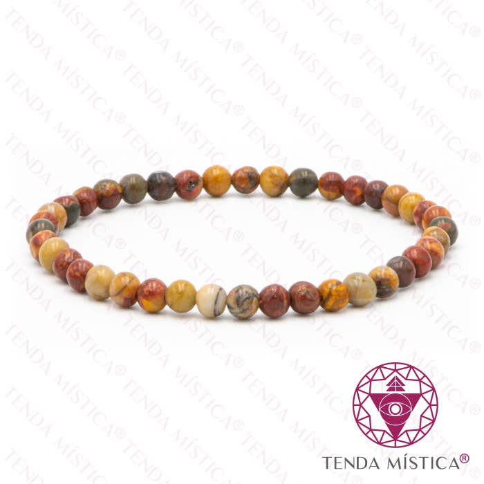 Picasso Jasper Bracelet 4Mm for wholesale by Tenda Mística