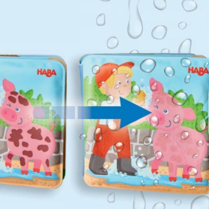 HABA USA - Wholesale Bath Toy - Baby - Farm Animal Magic Color Changing Wash Away Bath Book2