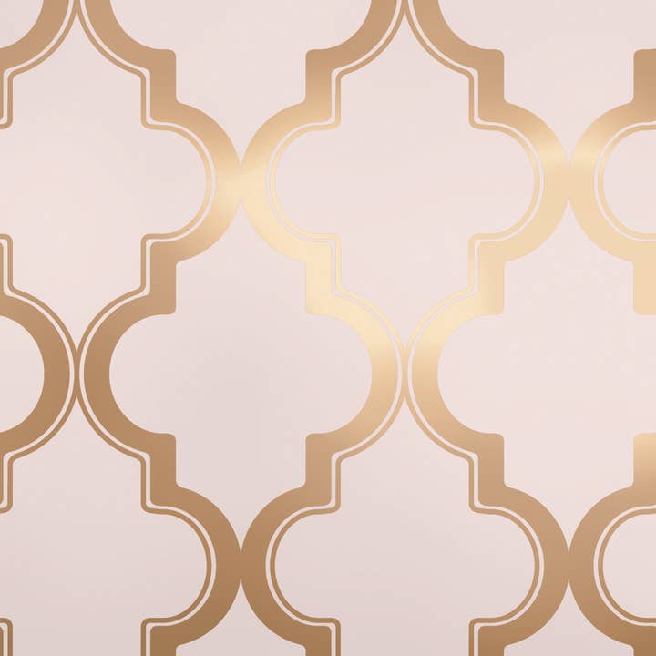 Marrakesh Pink Peel and Stick Wallpaper, 28 sq. ft. for wholesale by Tempaper & Co ®