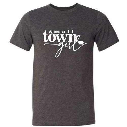 SMALL TOWN GIRL with small iowa for wholesale by Sikkema Tees