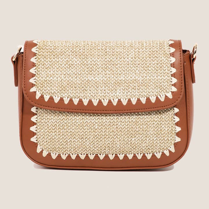 Braided Leather Crossbody Bag for wholesale by Anarchy Street