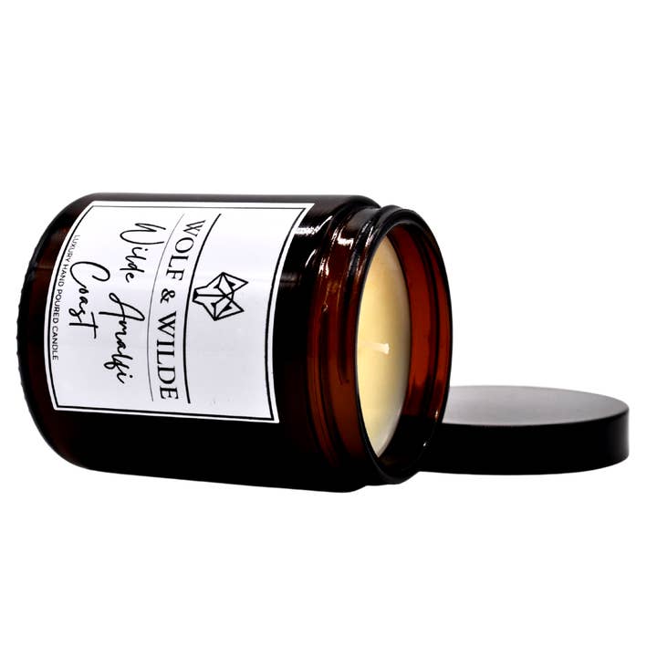 Bougie parfumée d'aromathérapie de luxe de la côte amalfitaine 180 ml pour la vente par Wolf & Wilde