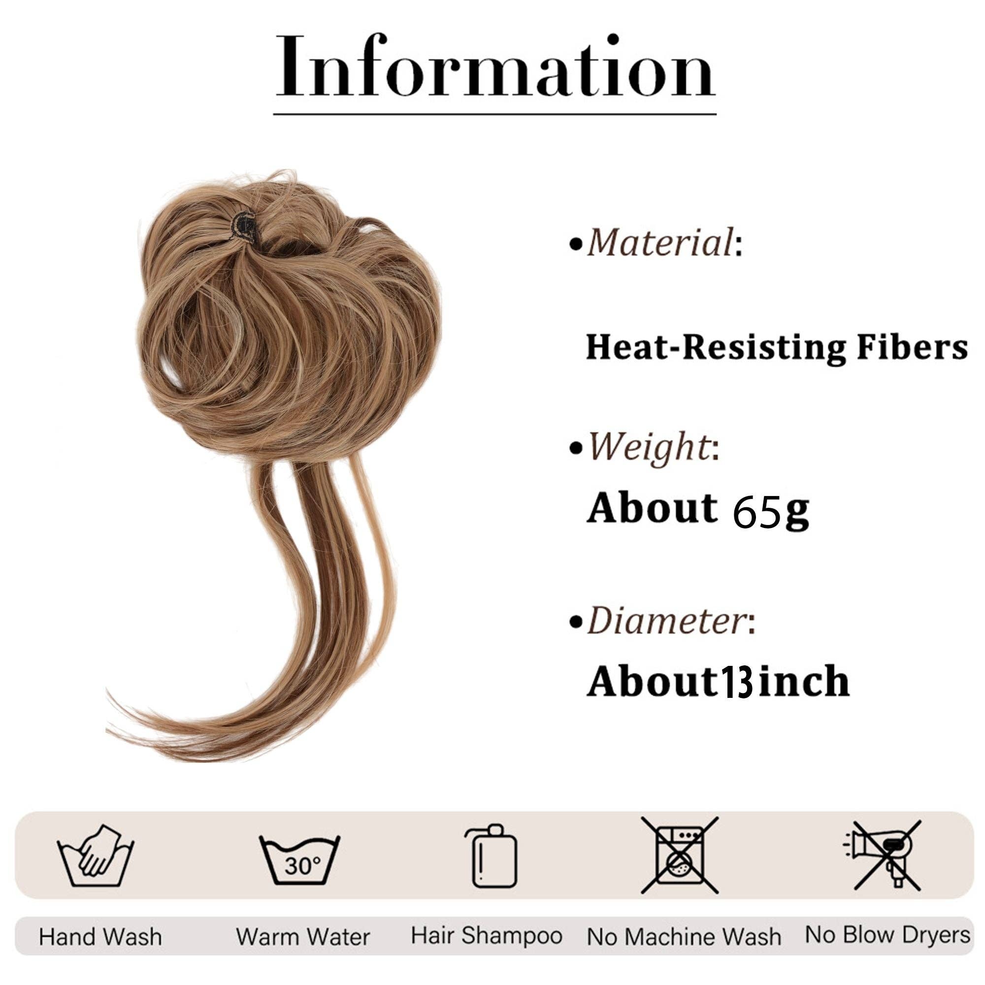 AK Brand - Wholesale Hair Extensions - 7.8 Inch Messy Bun Hair Piece for Women10