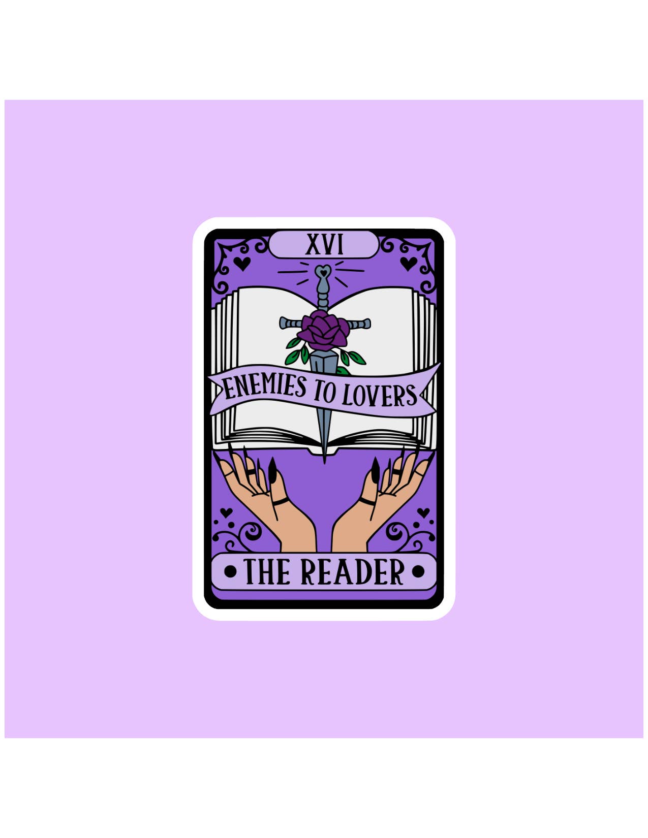 Shadows of Sunshine - Wholesale Sticker - Enemies to Lovers Tarot Sticker