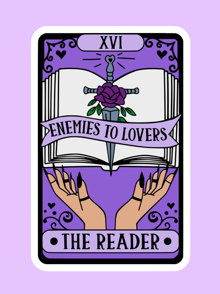 Enemies to Lovers Tarot Sticker for wholesale by Shadows of Sunshine