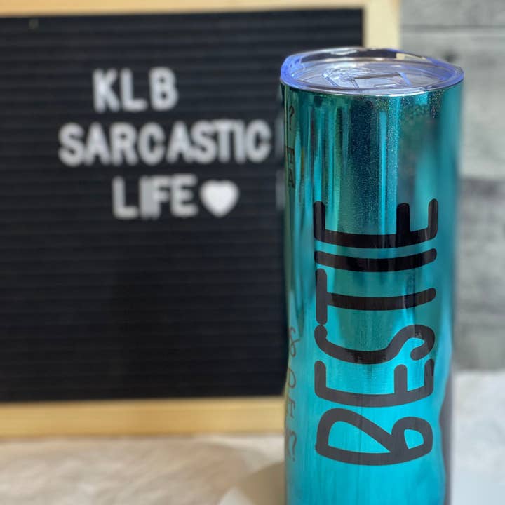 Bad Bitch | Teal | Gobelet droit de 20 oz pour la vente par Krystal Hayden