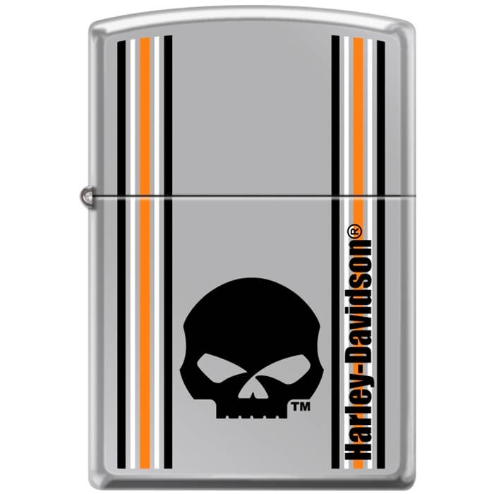 Lighter King – wholesale Tändare – Polerad krom Harley Davidson-ränder Zippo-tändare