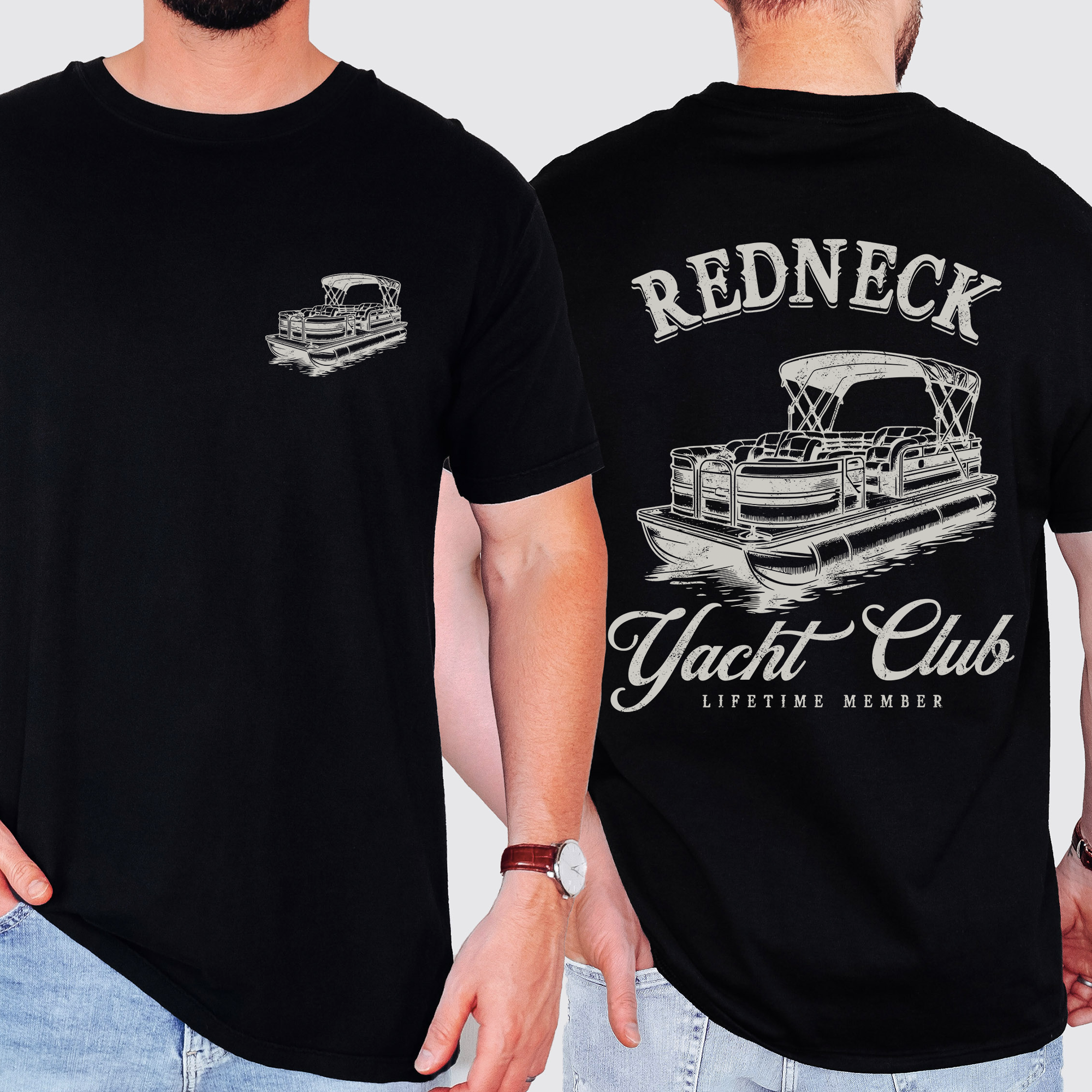 Refinery Number One LLC - Wholesale T-Shirt (Graphic) - Unisex - Redneck Yacht Club Boating, Country, Lake Life T-Shirt0