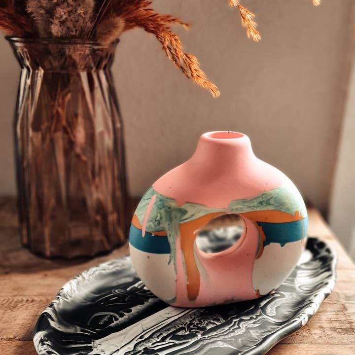 Teak and gold - Wholesale Decorative Tray - Ovale delicatesse schaal - Zwart Gemarmerd2