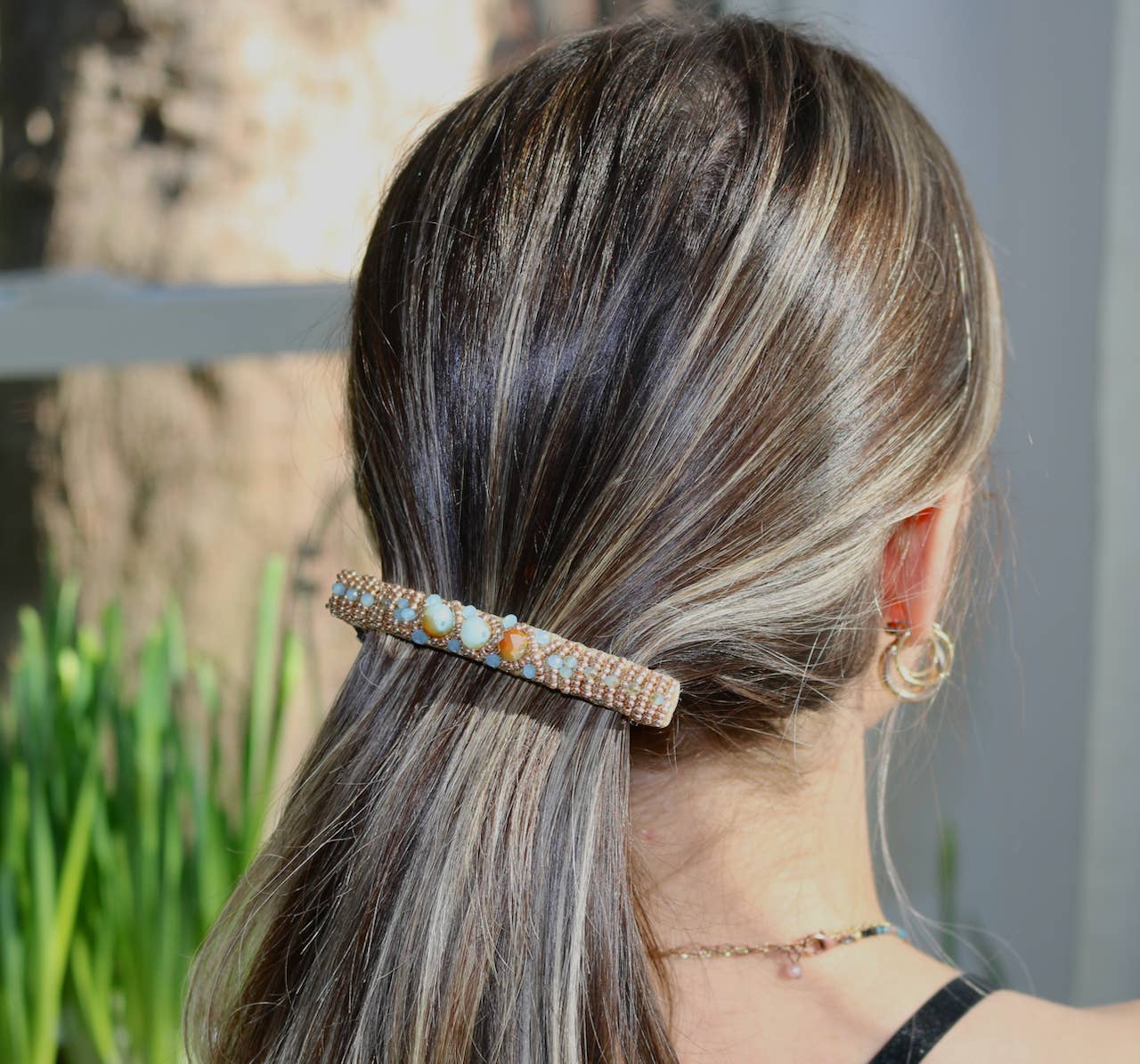 Kimono Clips - Wholesale Barrette - Women's - Crystal Beaded Barrette set of 21