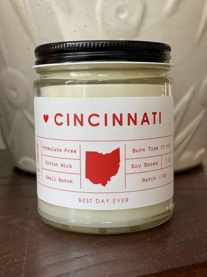 Cincinnati, OH Candle for wholesale by Rambling Caravan