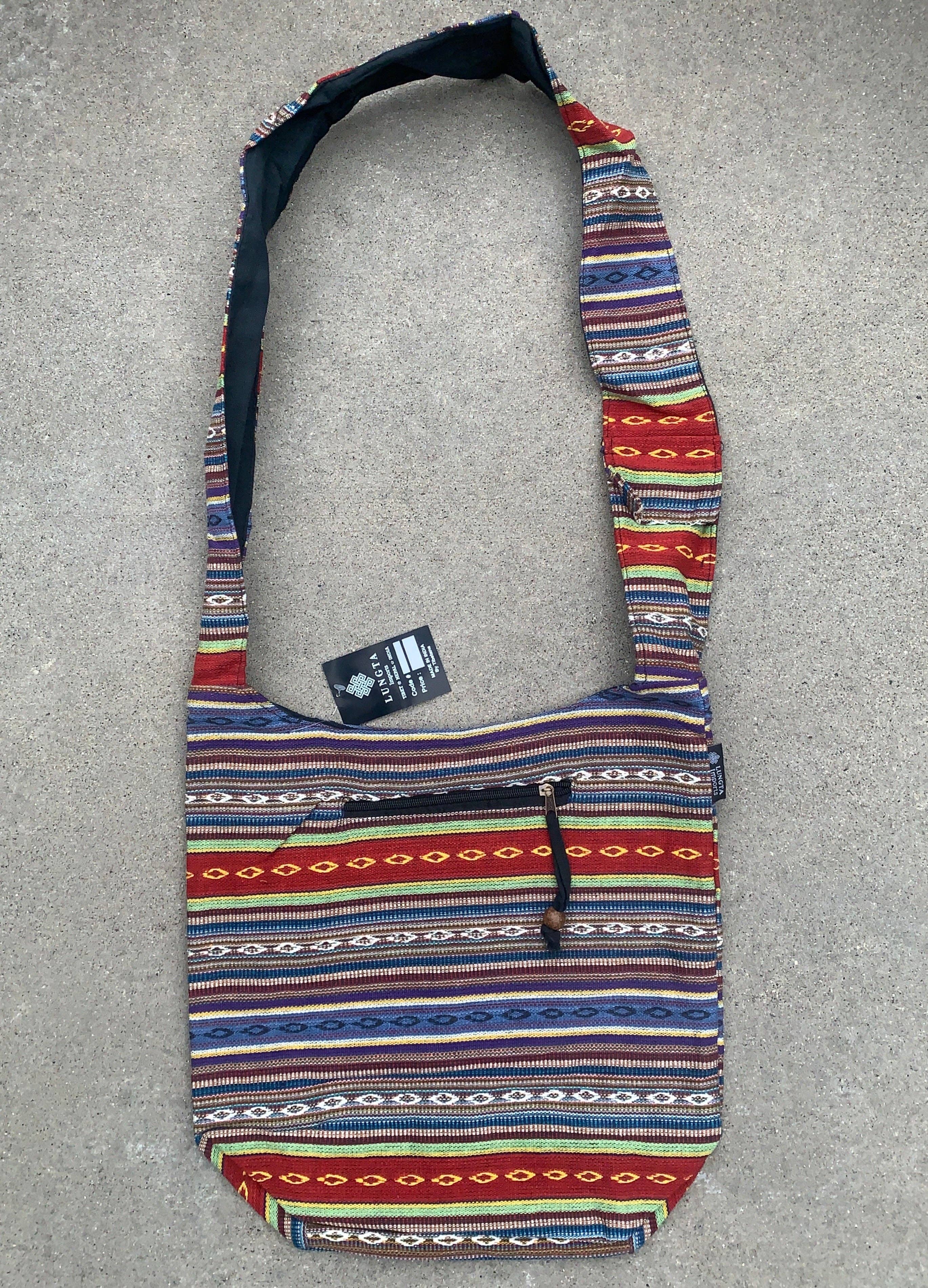 Lungta Imports - Wholesale Crossbody Bag - Women's - Handloom Hobo Bohemian Sling Crossbody Bag14