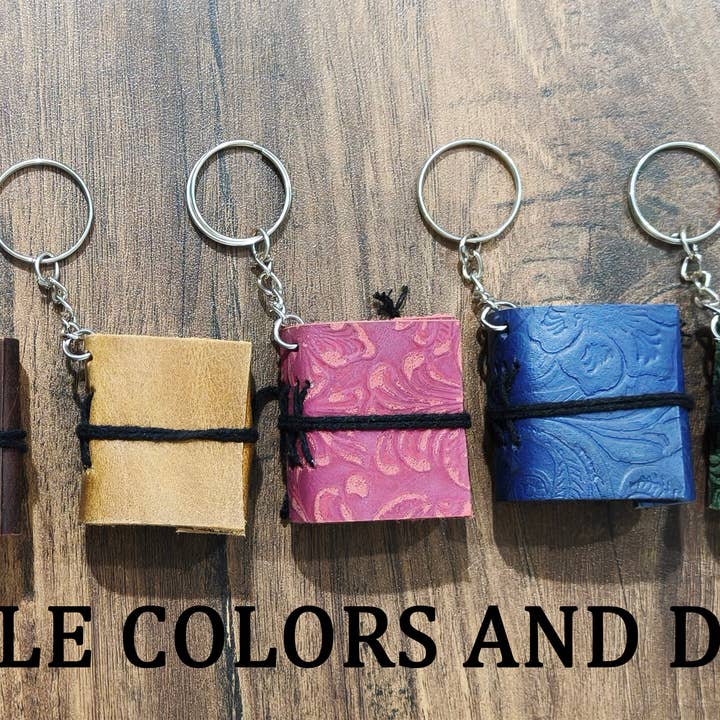 Billion Brothers - Wholesale Keychain - Unisex - Miniature Leather Journal Keyring Keychain Best Small Gifts2