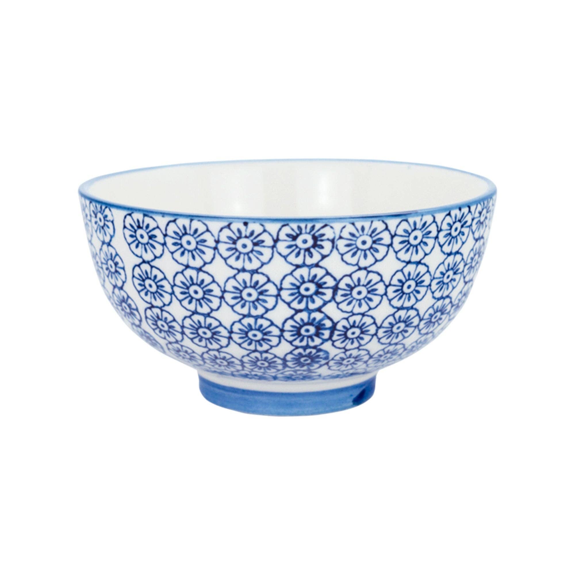 Rinkit Ltd – wholesale Bowl – Nicola Spring Patterned Rice Bowl - Blue Flower0