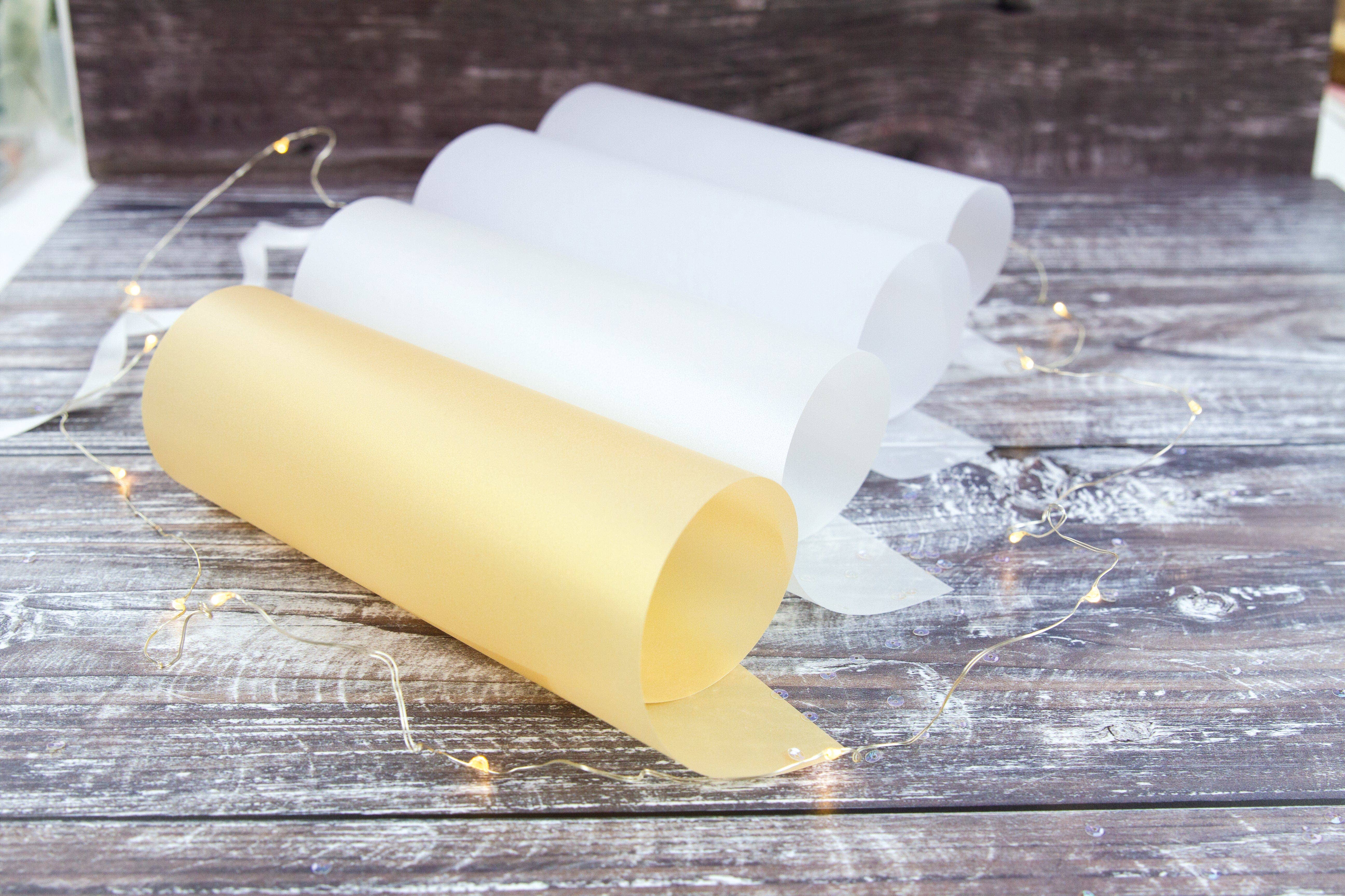 Tonic Studios – wholesale Craft supplies – Multipack of 4 - Vellum Paper - Vintage White - A4 - 9996E47