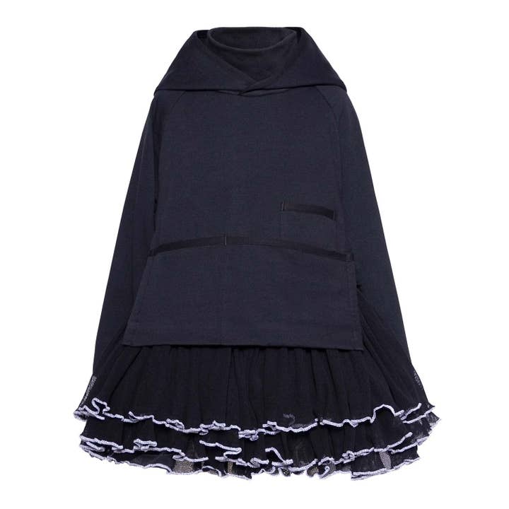 Black Designer Hoodie for Kids for wholesale by Infantium Victoria