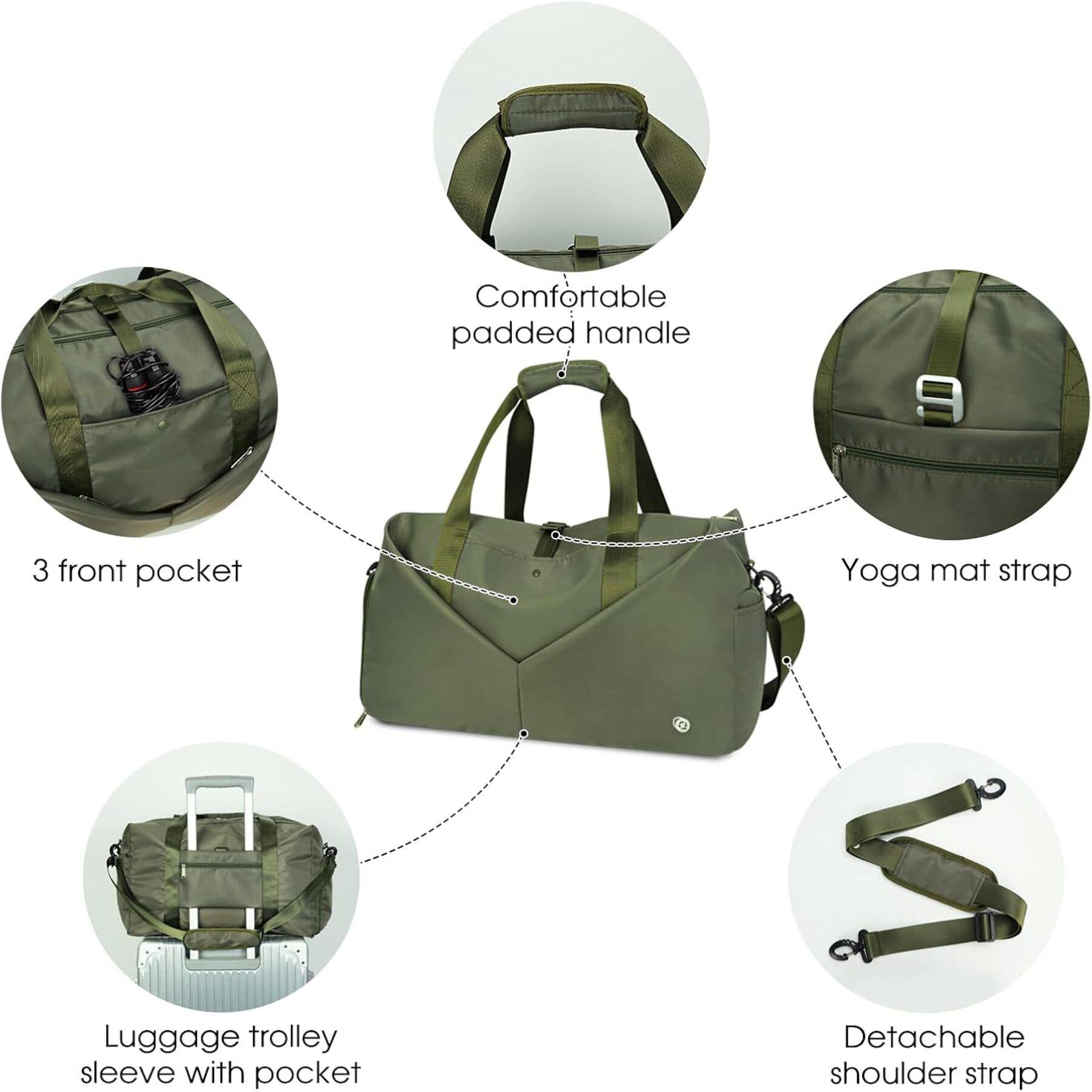 wandf – Großhandel Weekender-Tasche – Damen – Ceneda 20" Sporttasche mit Nassfach und Schuhfach28