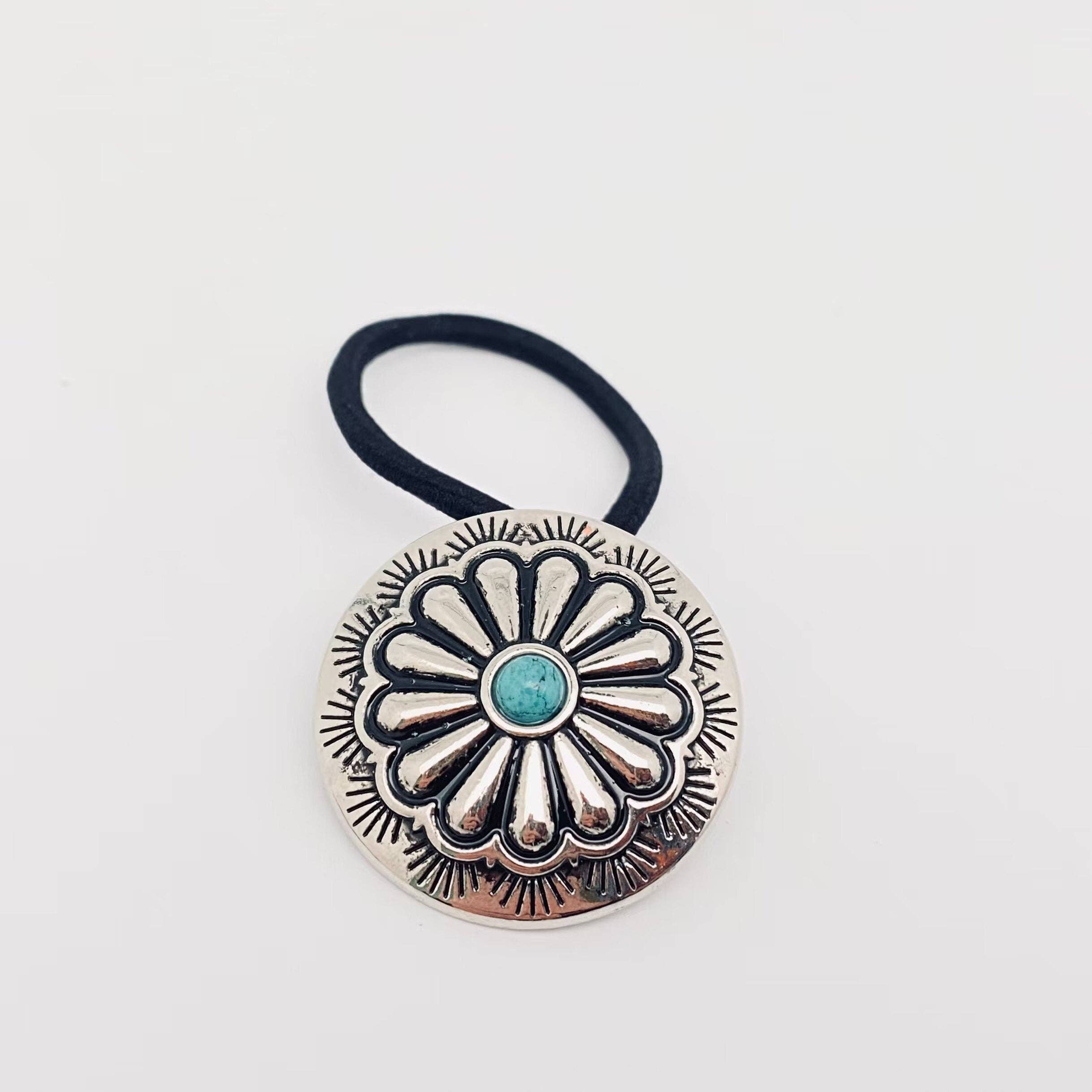 Mio Queena – wholesale Hårsnoddar – Dam – Vintage västerninspirerat hårband med sten - WJ1