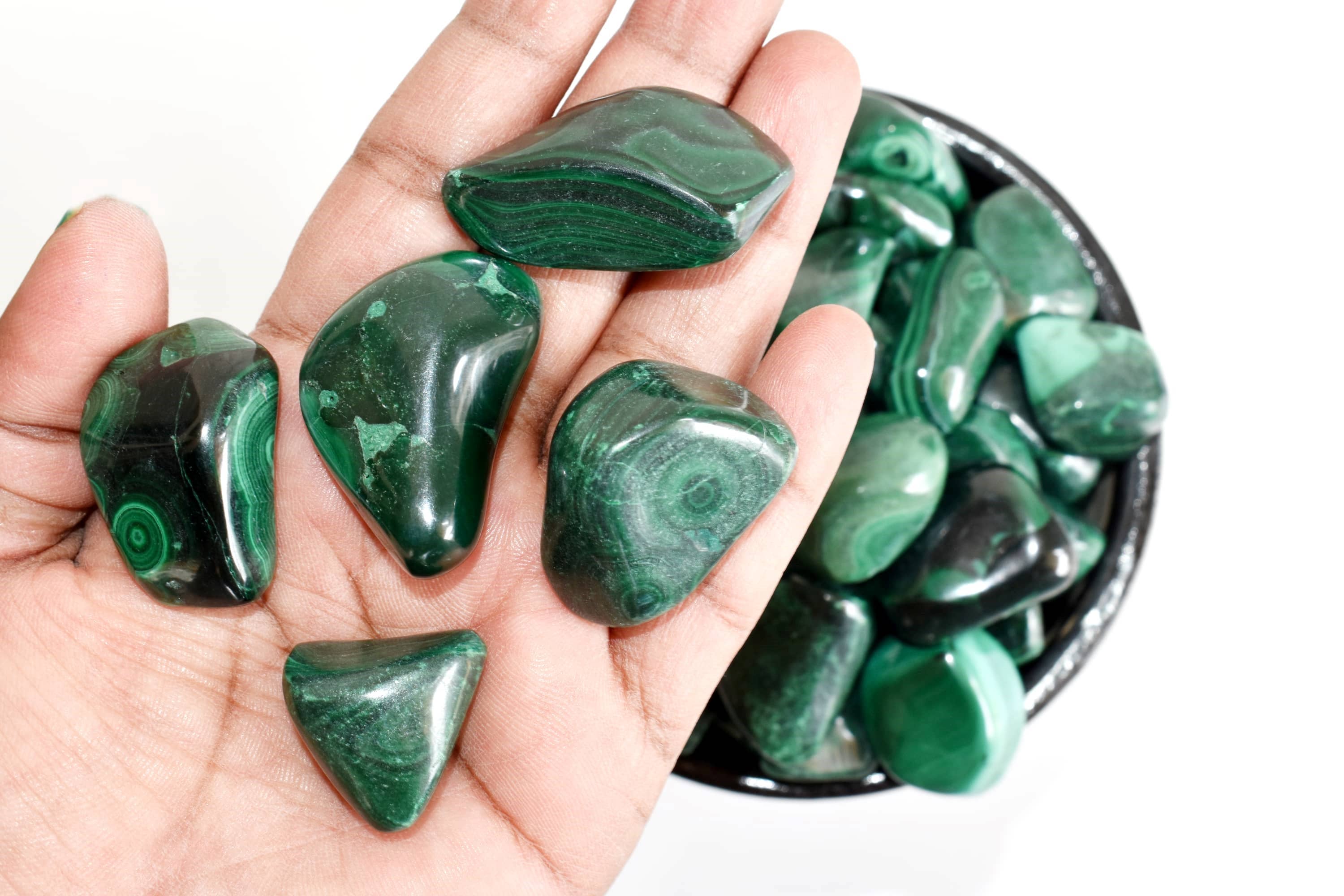 Soothing Crystals - Wholesale Spiritual Stone/Crystal - 100g Tumbled Stones | Synthetic Malachite | Crystals Stones6