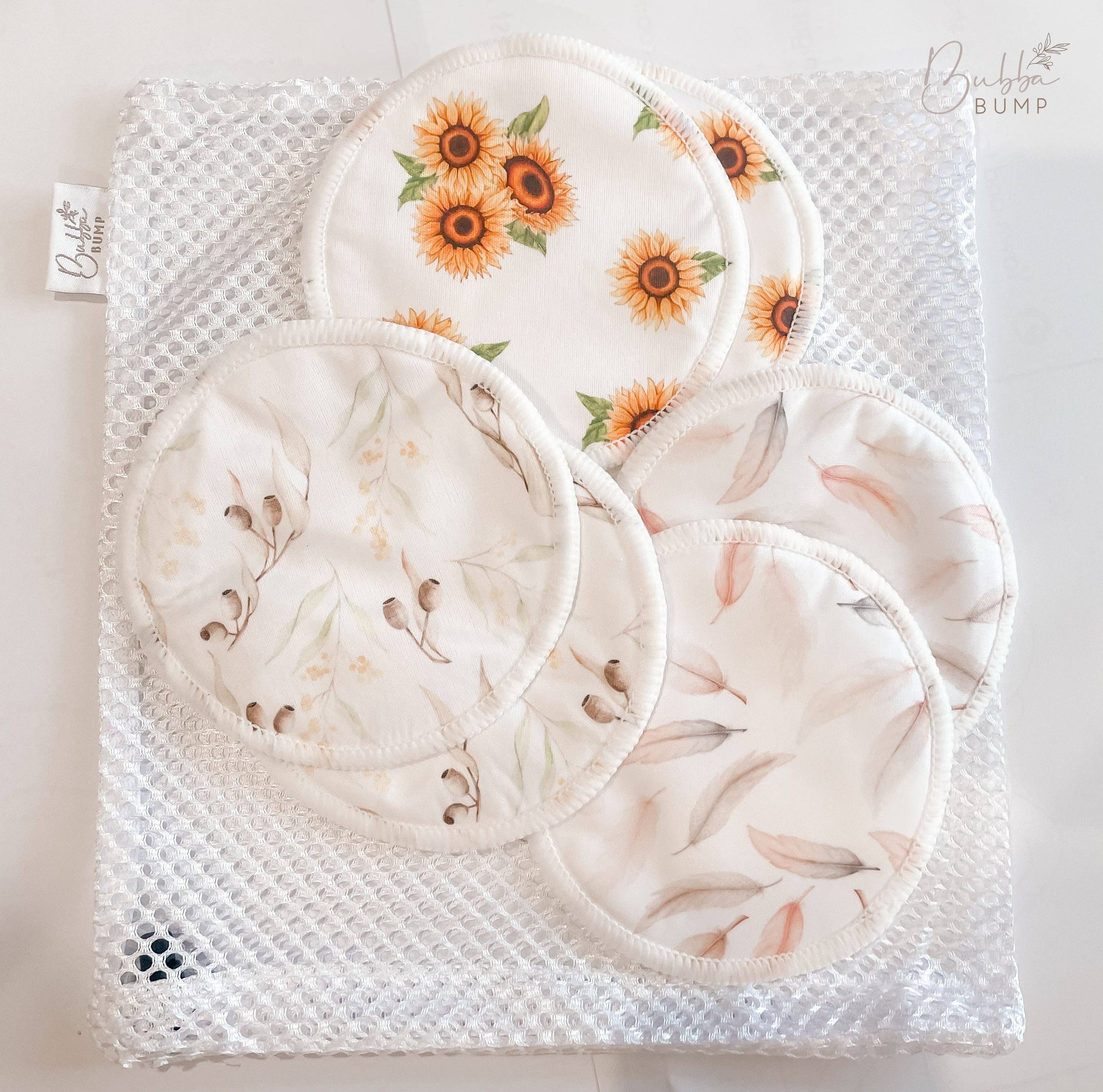 Bubba Bump - Vendita all'ingrosso Cuscini/Tappetini per allattamento - Premaman - 14 Dischetti Assorbenti Riutilizzabili per Allattamento in Bamboo Biologico3