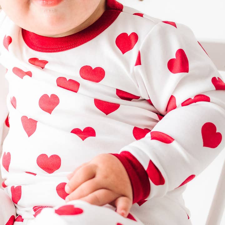 Mis pijamas largos de corazón para venta al por mayor de Magnolia Baby