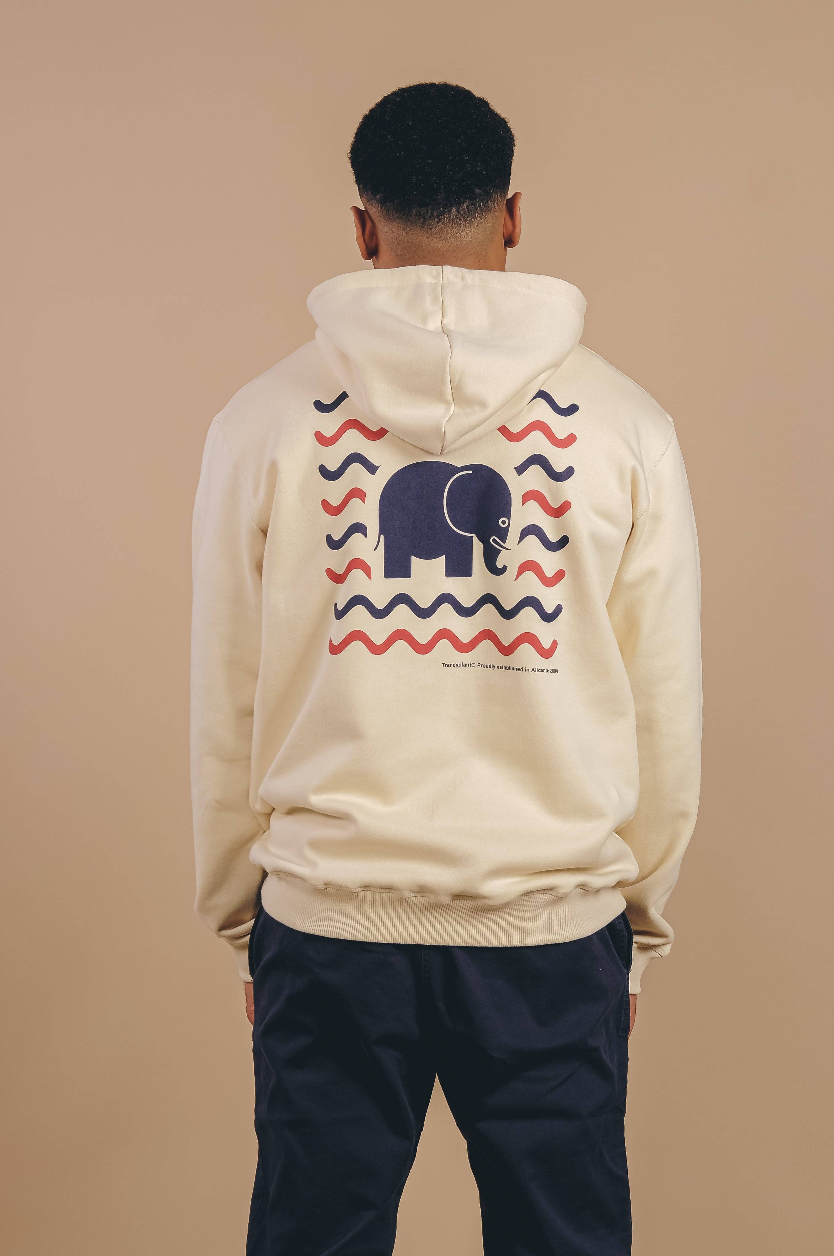 Trendsplant Clothing – Engroshandel Hoodie – Unisex – Explanada Økologisk Hættetrøje i Elfenben3
