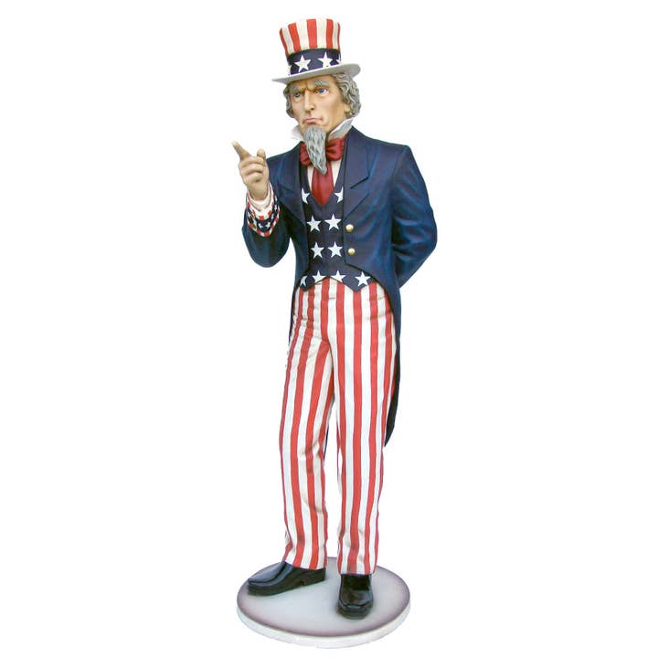 Uncle Sam Life Size Statue for wholesale by LM Treasures