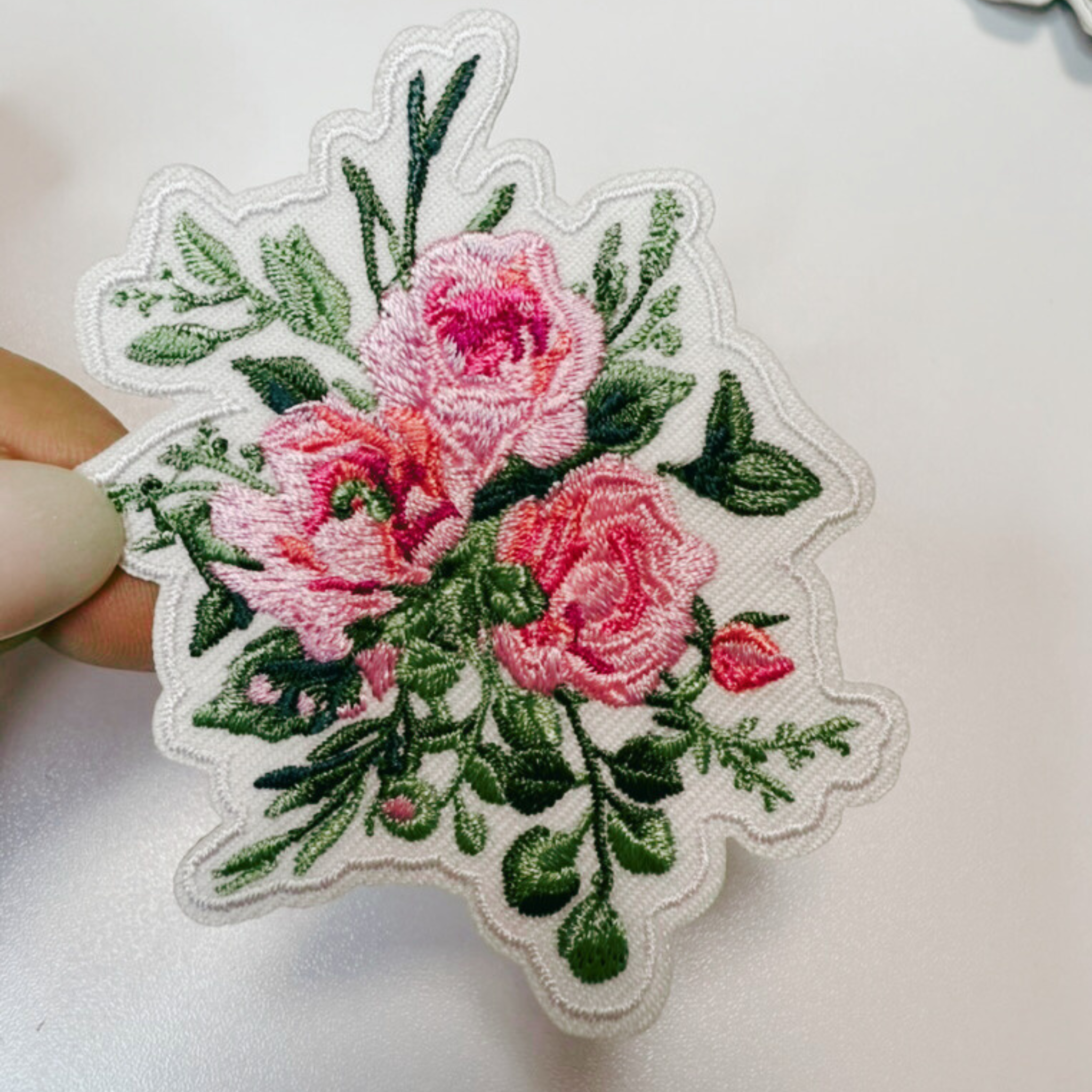 TEELUX – Großhandel Aufnäher – 3" Blumeneisen-Aufnäher – Gestickter Aufnäher für Hüte2