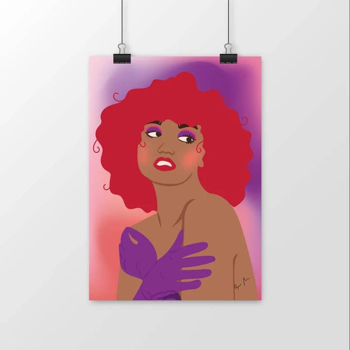 Ariel - A4 and A3 Wall Print Poster Illustration for wholesale by Gioma Atelier