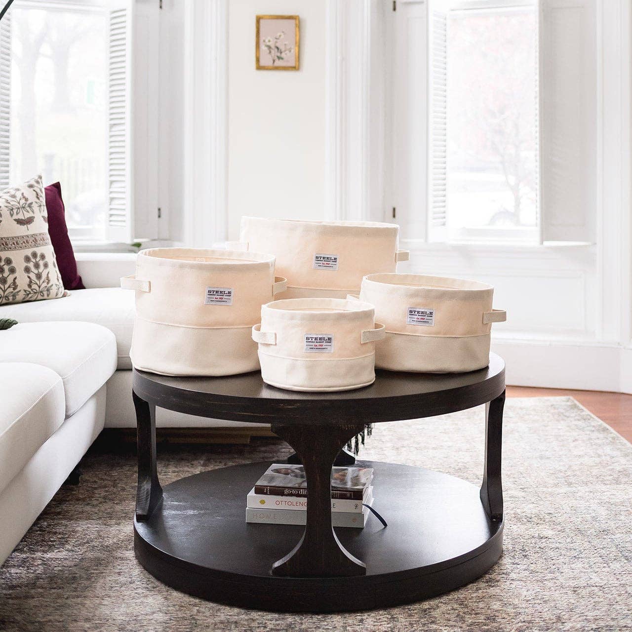 Steele Canvas Basket Corp. - Vente Bacs de rangement - Ensemble de paniers de rangement ronds en toile0