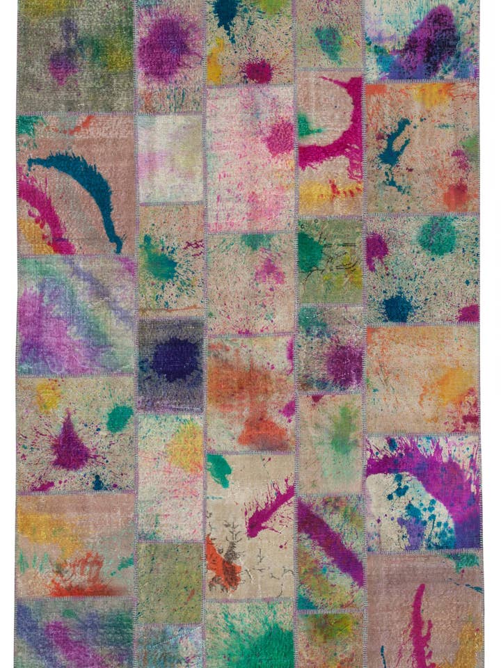 7x10 Multicolor Patchwork Rug - 31554 for wholesale by RUG N CARPET