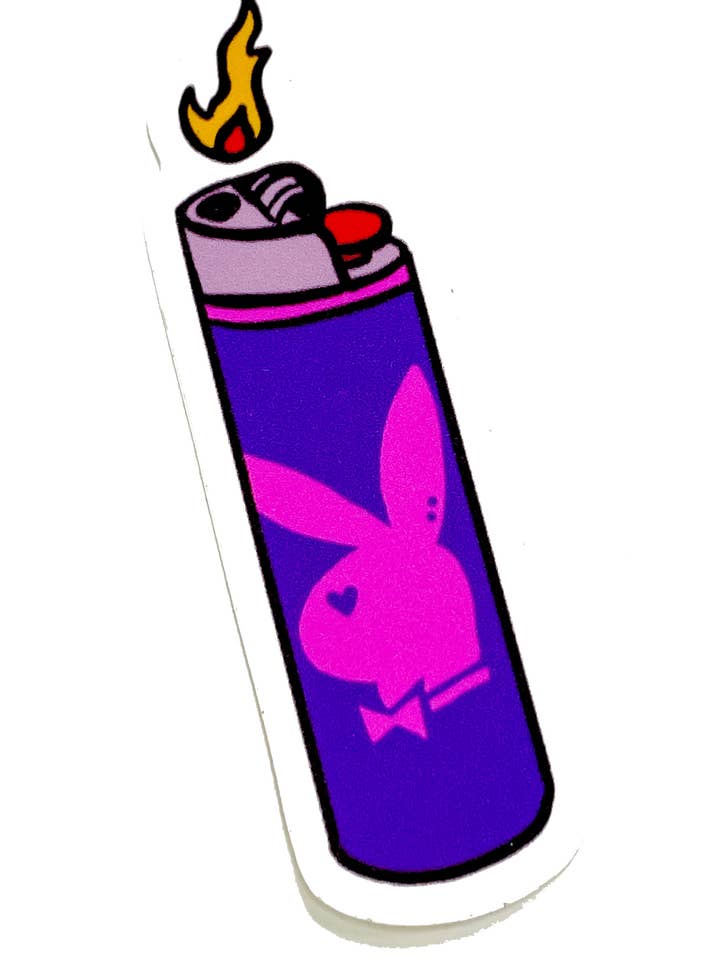 Gayboy Lighter Sticker for wholesale by Smallest Dad Studio