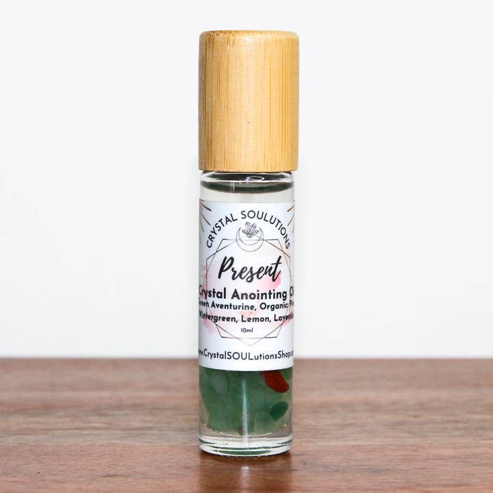 Huile d'onction Present Green Aventurine pour la vente par Shakti SOULutions