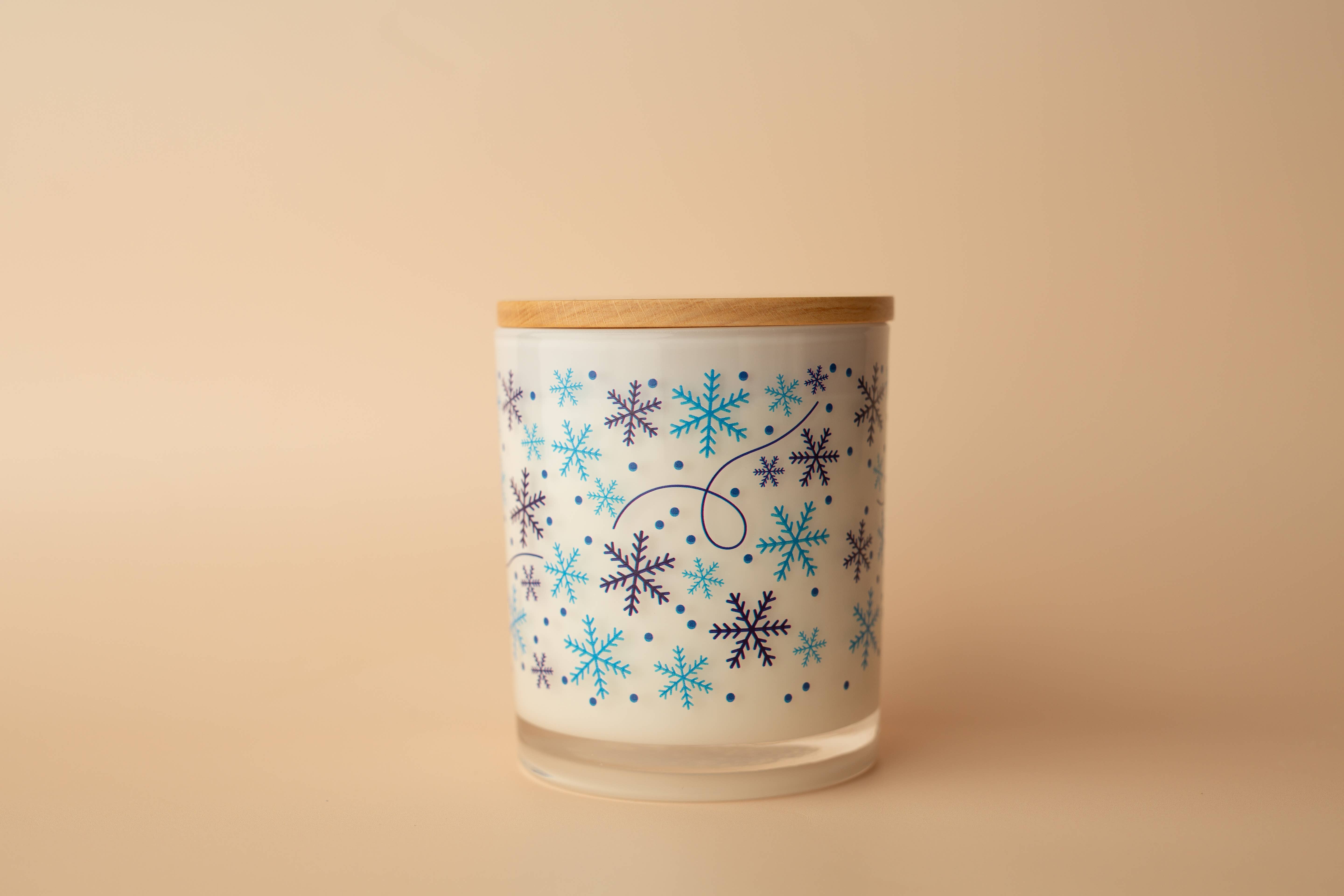 Unplug Soy Candles - Wholesale Jar/Filled Candle - Snow Flurry Holiday Winter Soy Candle0