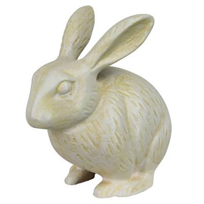 HomArt - Vente Figurine décorative - Lapin, Fonte, Blanc1