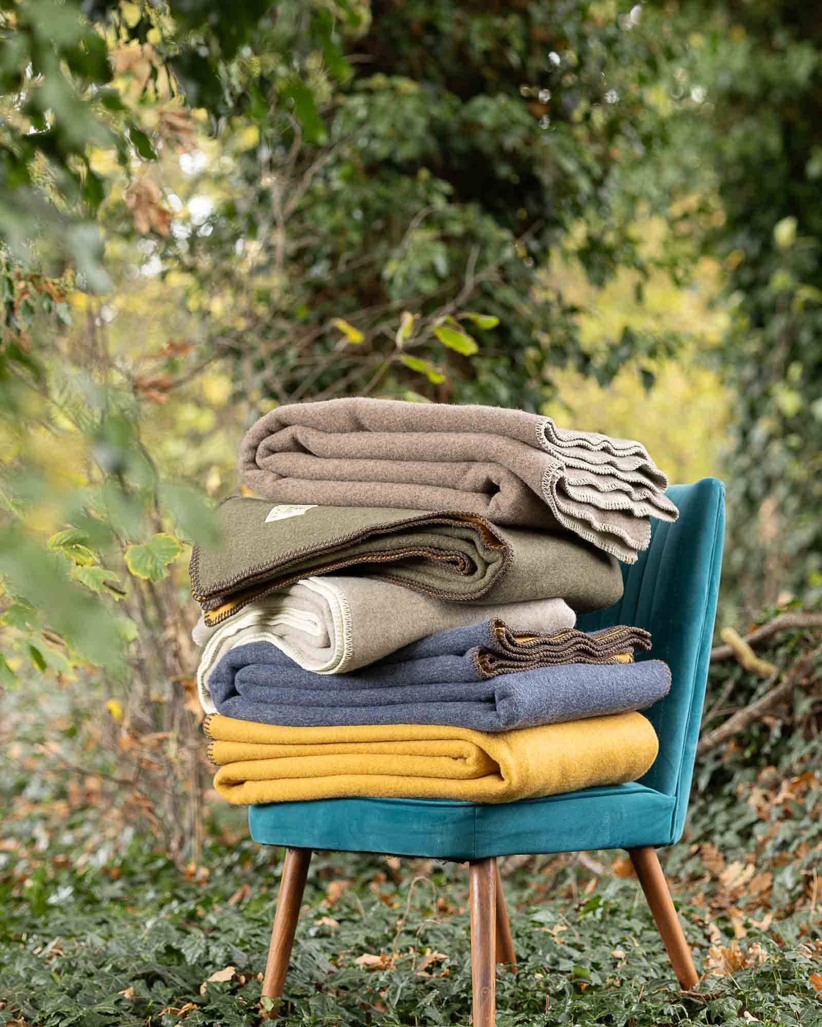 MoST - Wholesale Bedding Blanket - Merino wool bed blanket WOLVERINE - single - brown/beige2