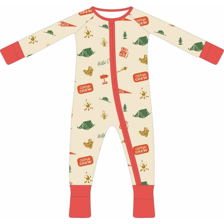 Campin' Crew Zippered Pajama for wholesale by Wild Crew Clothing